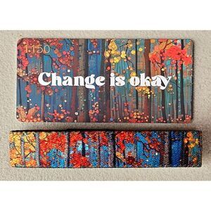 ZOX "CHANGE IS OKAY" #1150 new medium collectible fall leaves wristband